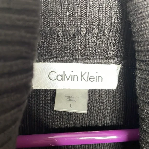 Calvin Klein Cowl neck pleated sweater dress - Picture 7 of 8